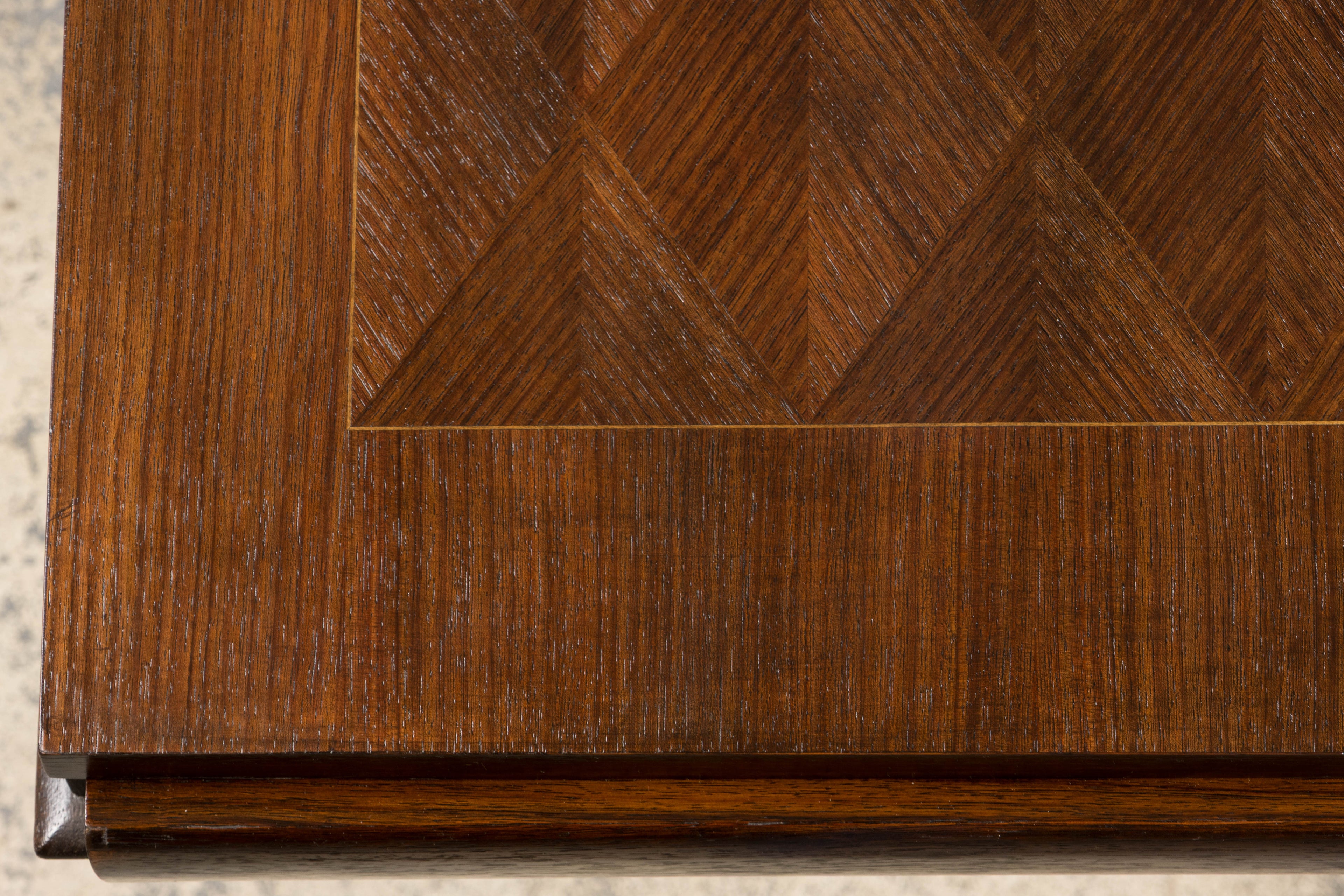 1930s French Parisian Art Deco Rosewood Dining Table