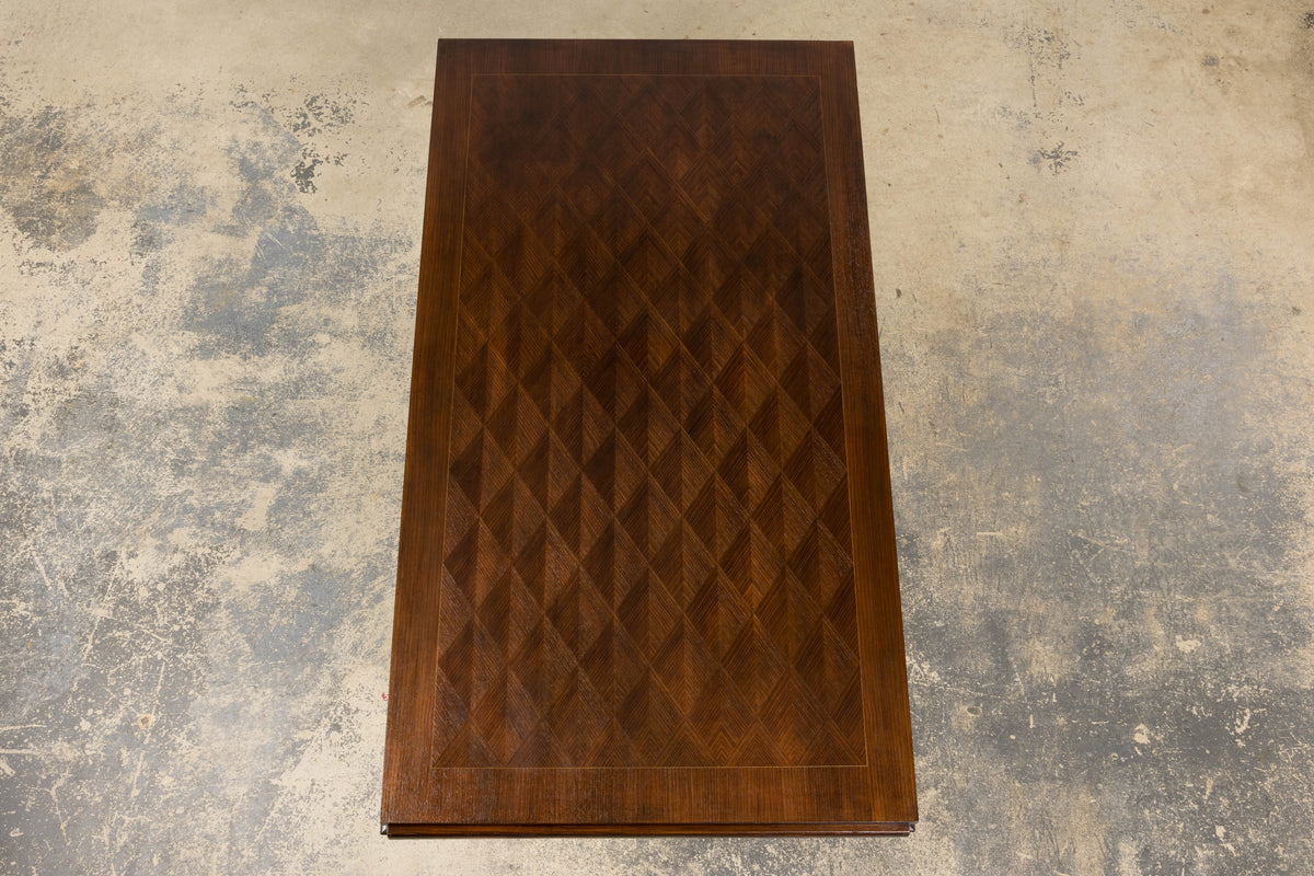 1930s French Parisian Art Deco Rosewood Dining Table