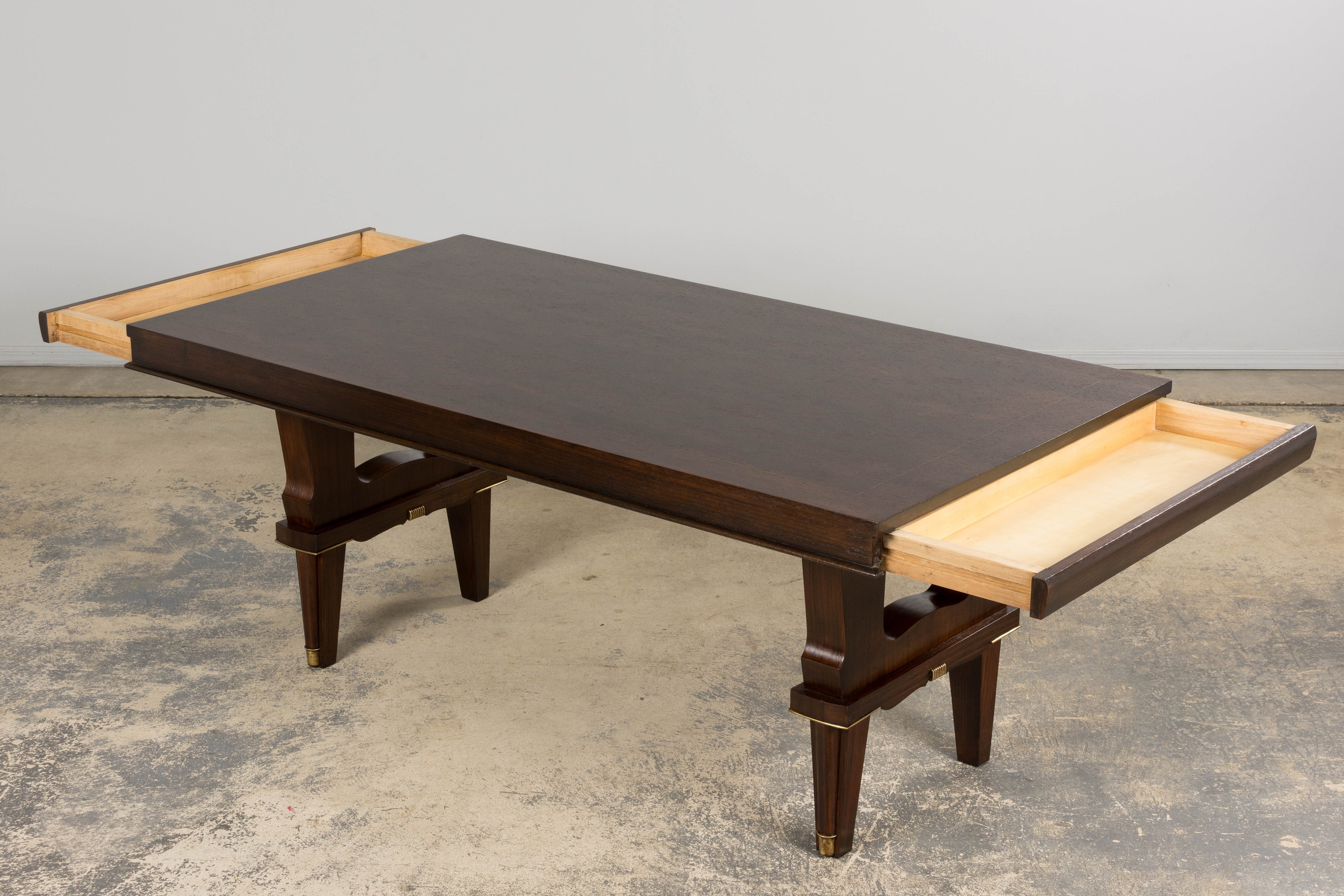 1930s French Parisian Art Deco Rosewood Dining Table