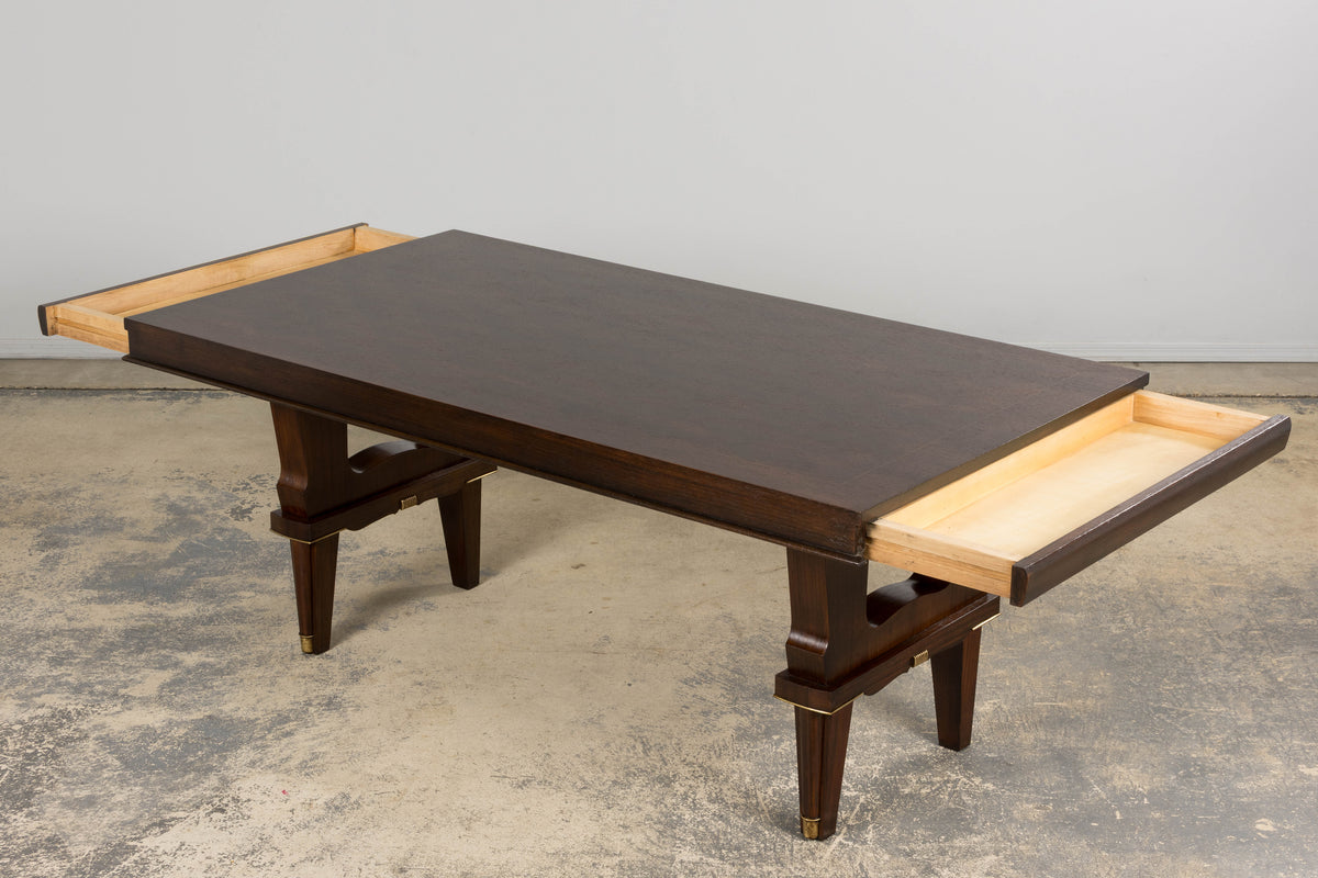 1930s French Parisian Art Deco Rosewood Dining Table
