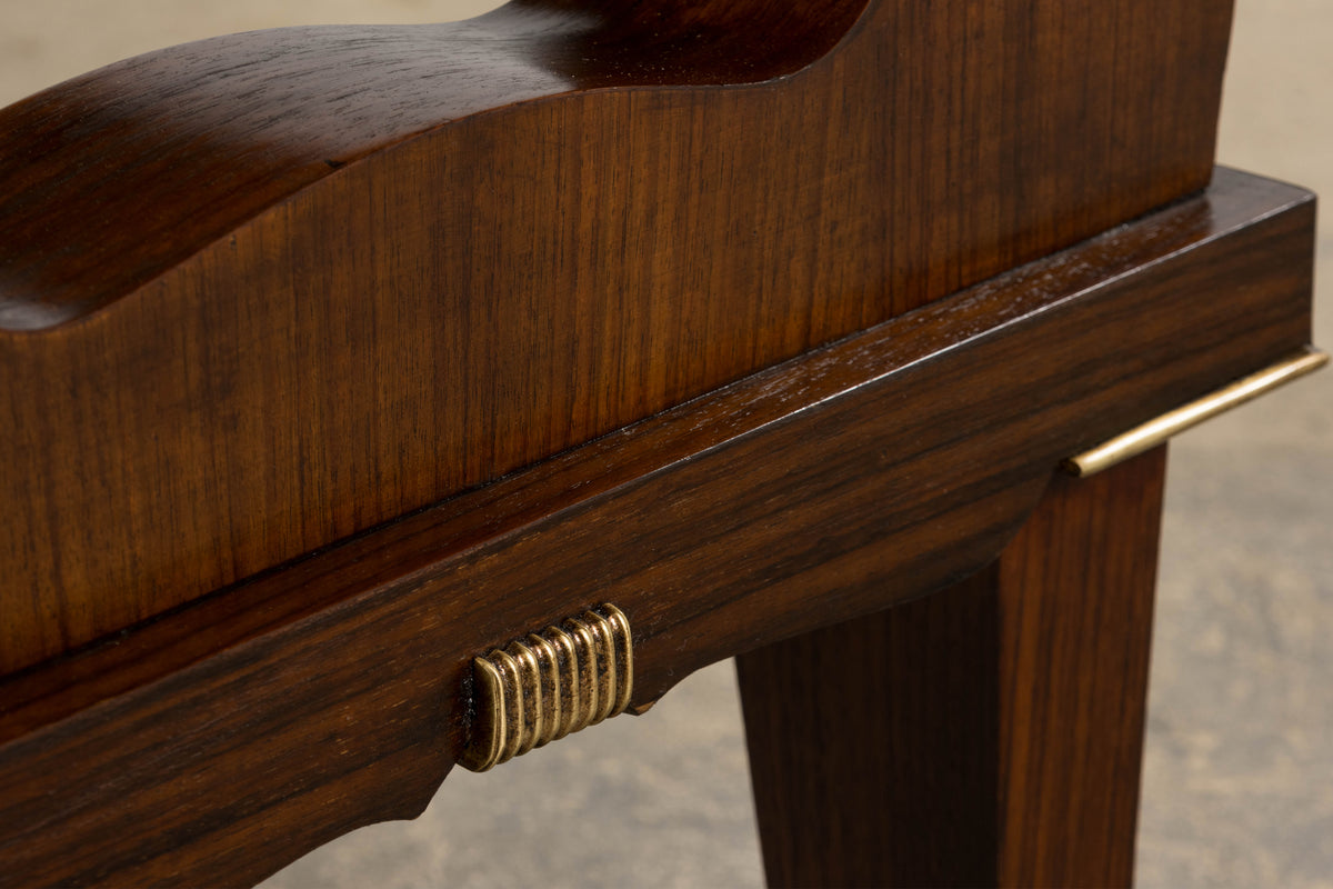 1930s French Parisian Art Deco Rosewood Dining Table