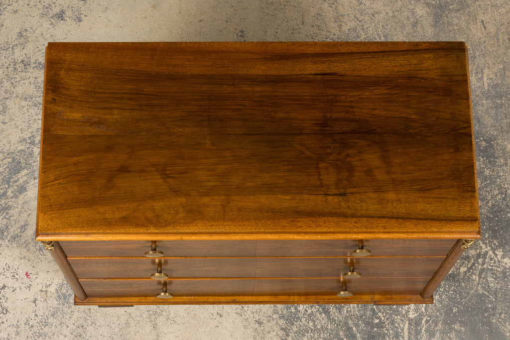 1930s French Art Deco Walnut Chest of Drawers