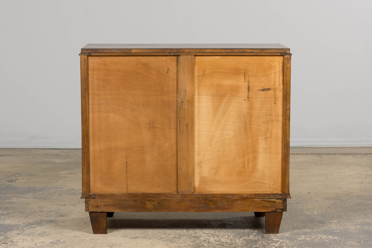 1930s French Art Deco Walnut Chest of Drawers