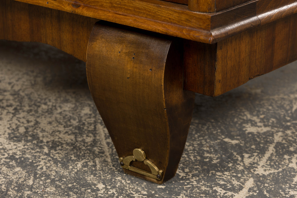 1930s French Art Deco Walnut Chest of Drawers
