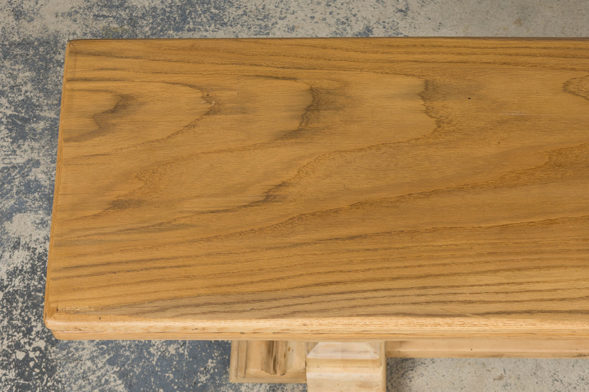 Country French Louis XIII Style Bleached Mixed Wood Folding Table