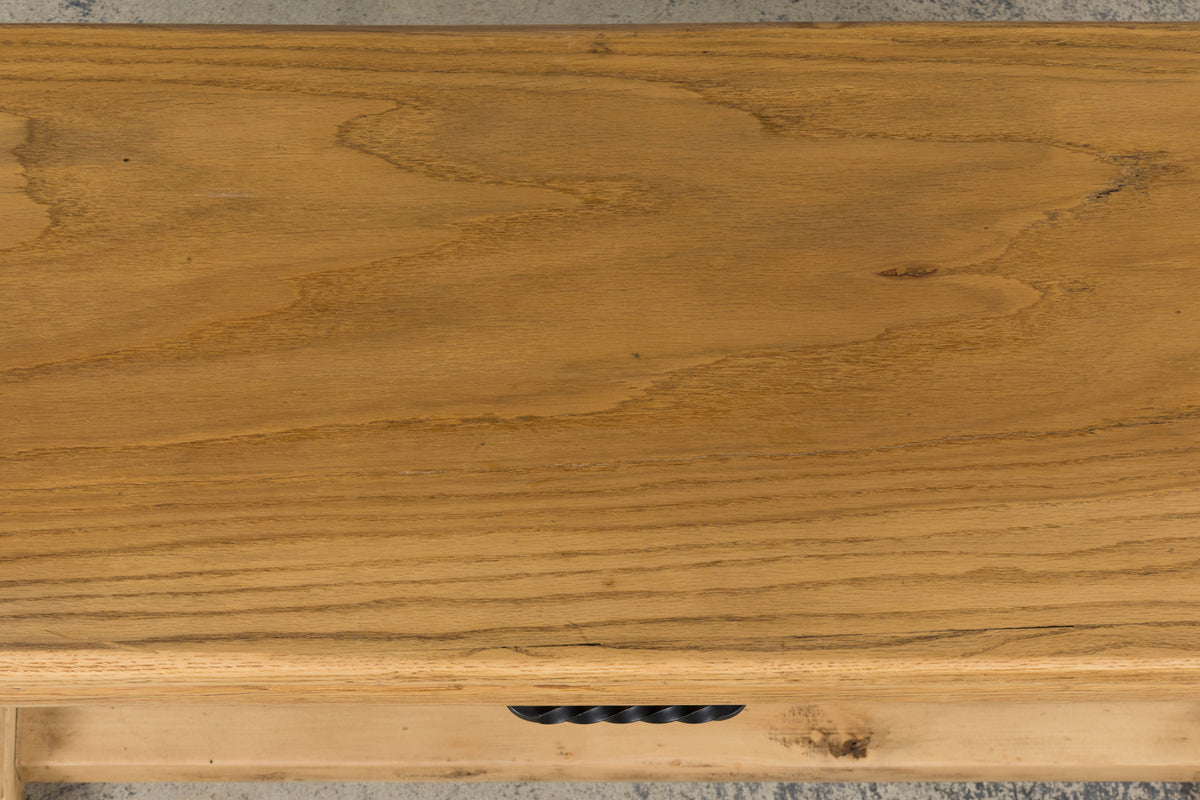 Country French Louis XIII Style Bleached Mixed Wood Folding Table