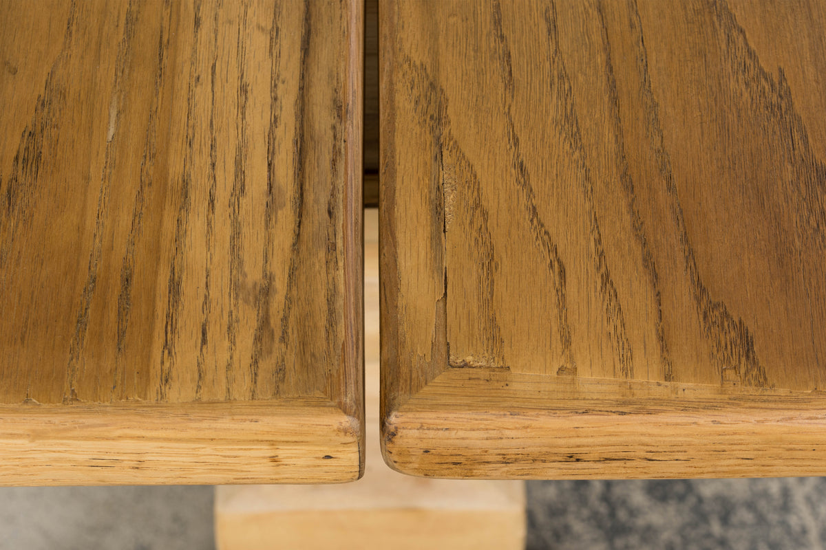 Country French Louis XIII Style Bleached Mixed Wood Folding Table