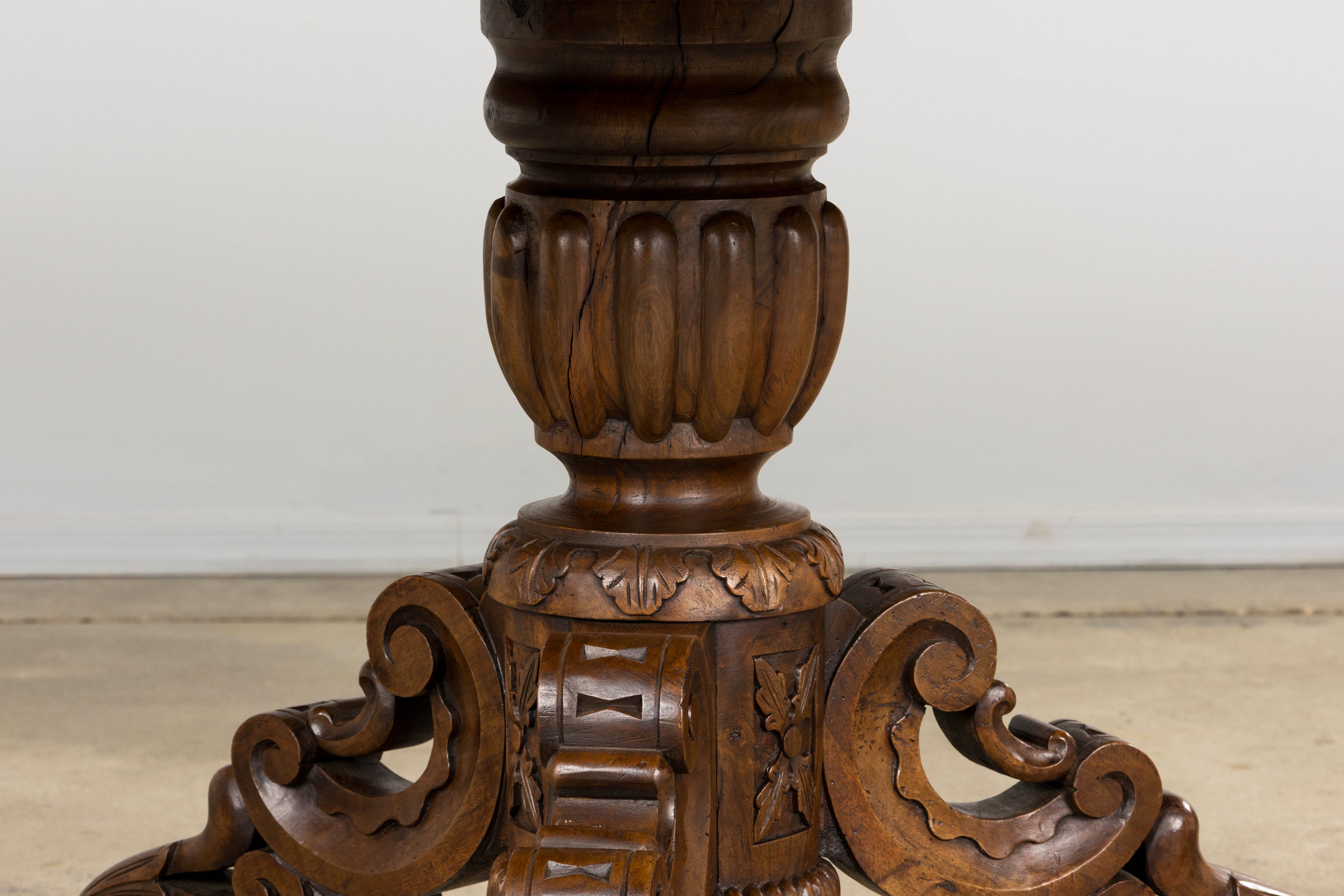 19th Century French Renaissance Revival Pedestal Center Table