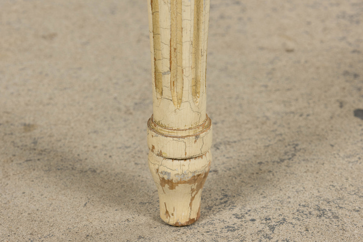 Antique French Louis XVI Style Painted Dining Chairs in Blush Pink - Set of 6