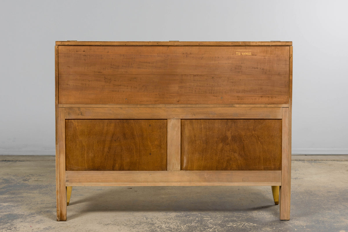 1930s French Art Deco Blond Lacquer Bar Cabinet