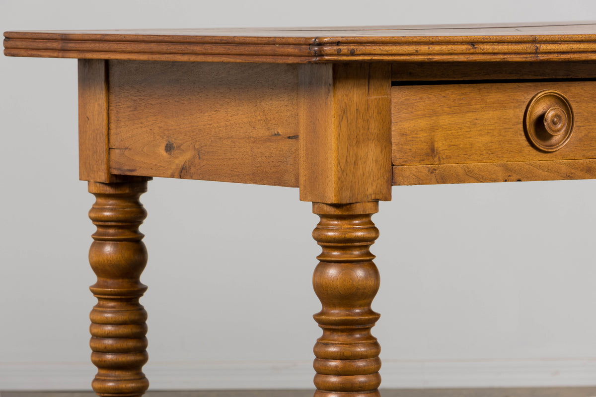 Antique French Louis XIII Style Walnut Writing Desk