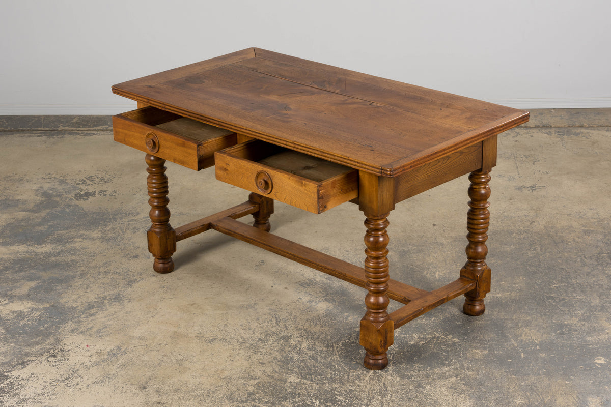 Antique French Louis XIII Style Walnut Writing Desk