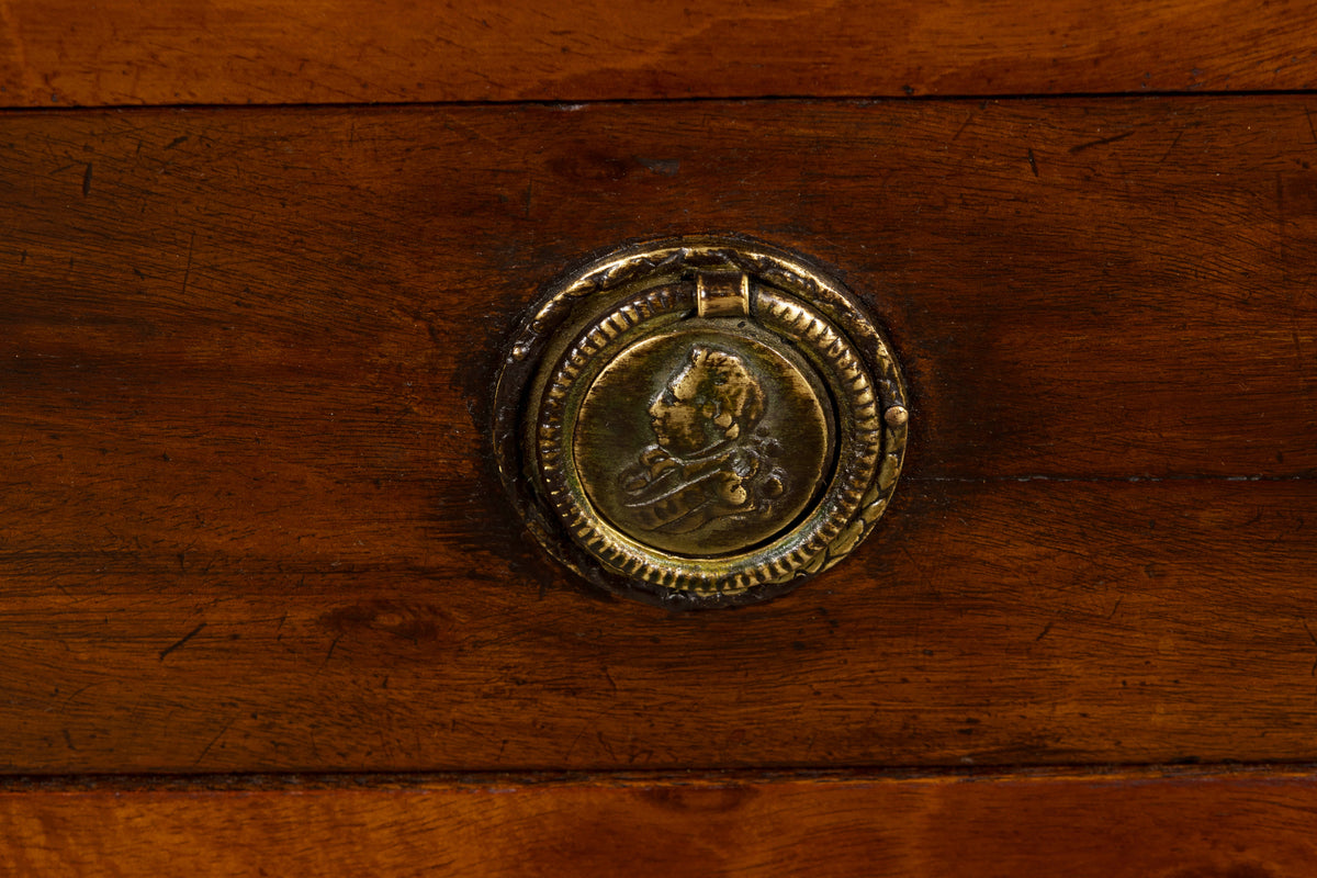 Early 19th Century French Empire Mahogany Sideboard W/ Carrara Marble
