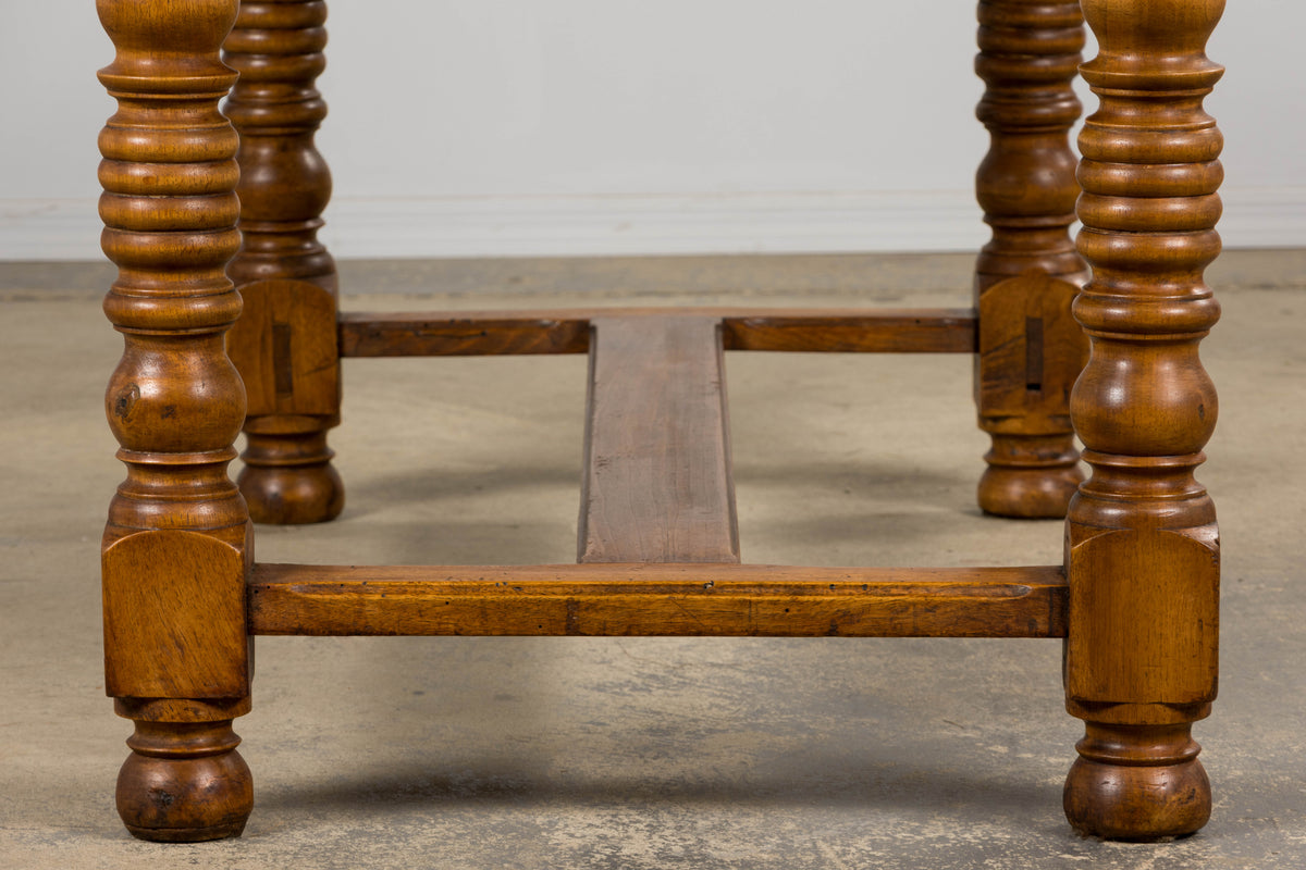 Antique French Louis XIII Style Walnut Writing Desk