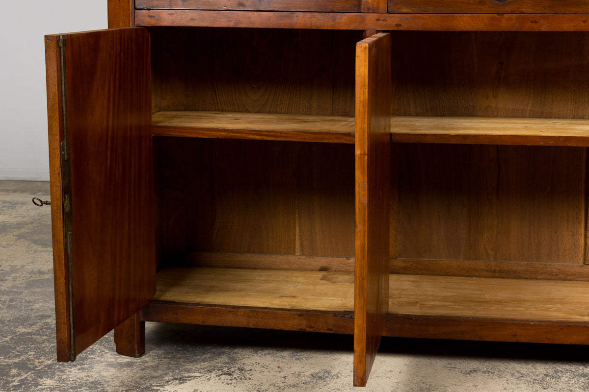 Early 19th Century French Empire Mahogany Sideboard W/ Carrara Marble