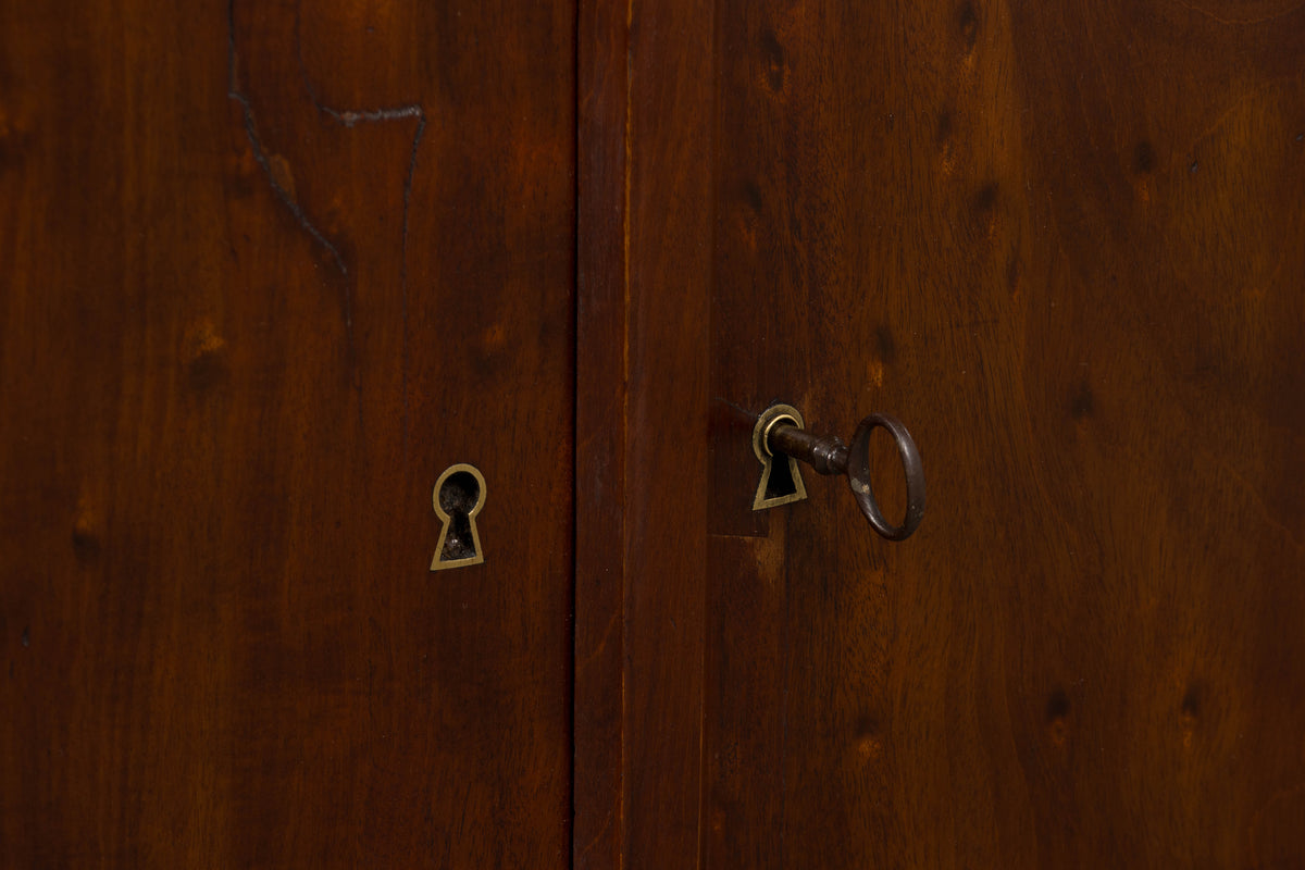 Early 19th Century French Empire Mahogany Sideboard W/ Carrara Marble