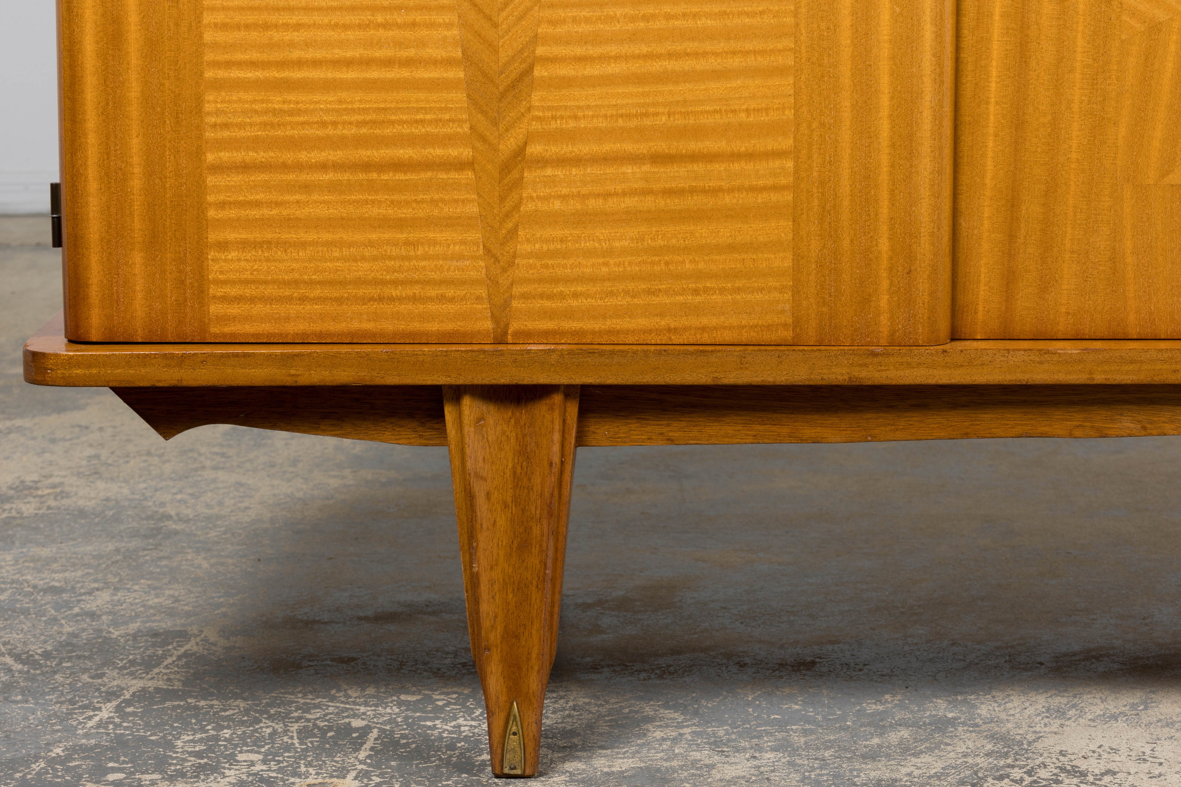 1940s French Art Deco Sycamore Maple Sideboard