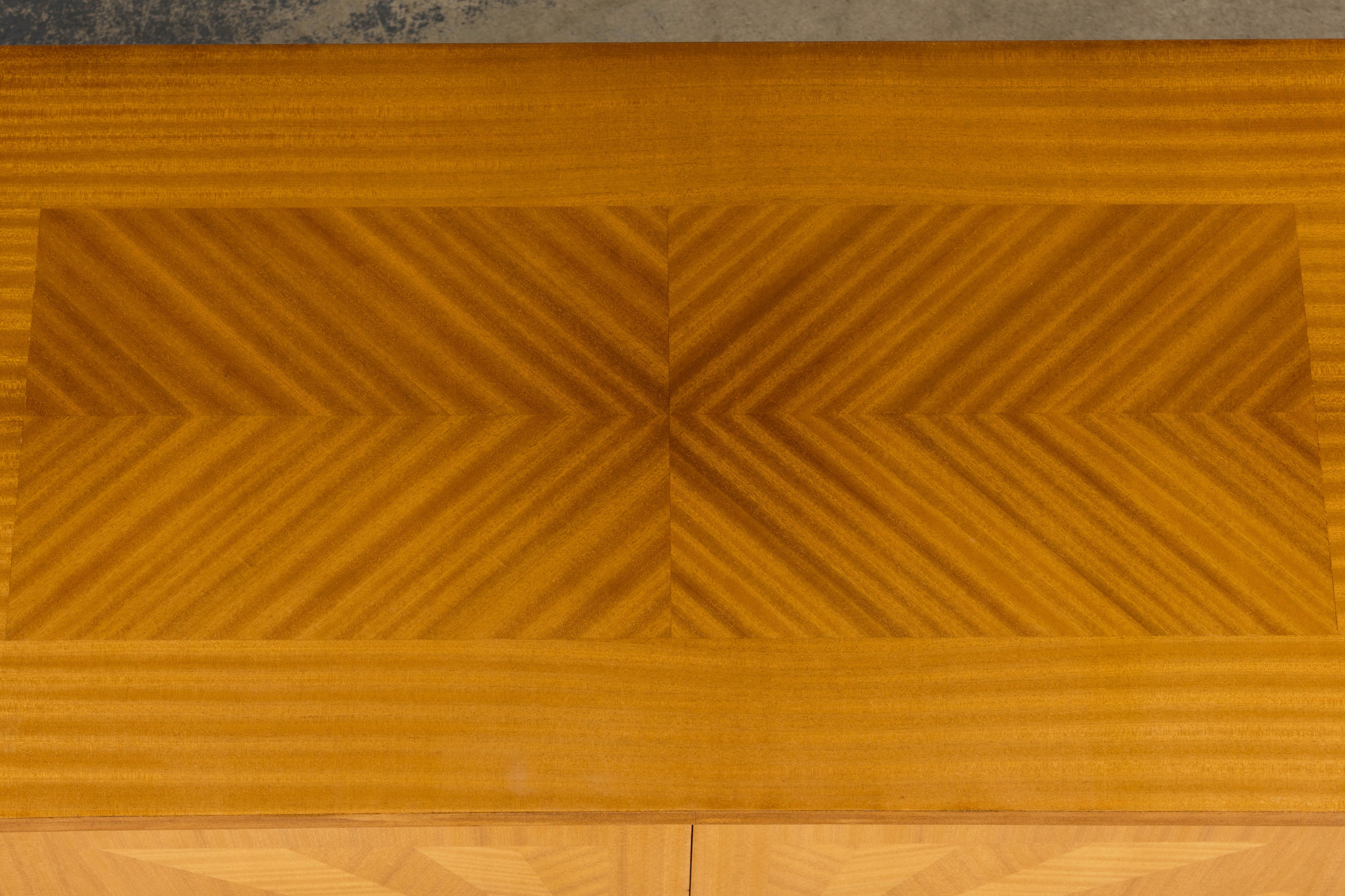 1940s French Art Deco Sycamore Maple Sideboard