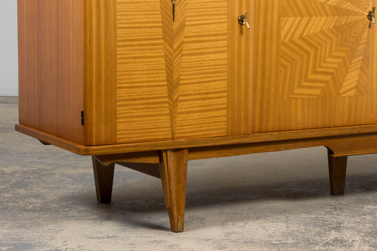 1940s French Art Deco Sycamore Maple Sideboard