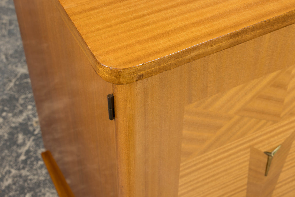 1940s French Art Deco Sycamore Maple Sideboard