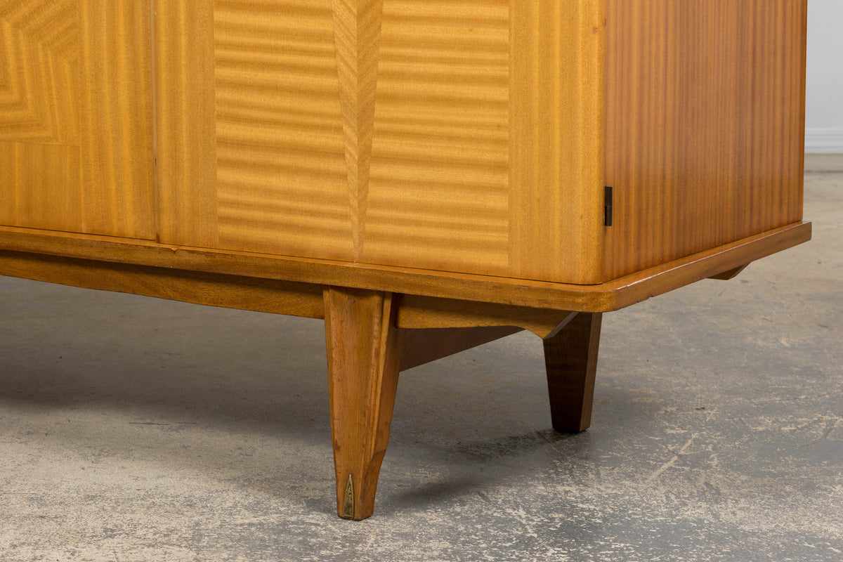 1940s French Art Deco Sycamore Maple Sideboard