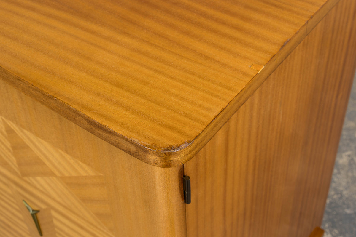 1940s French Art Deco Sycamore Maple Sideboard