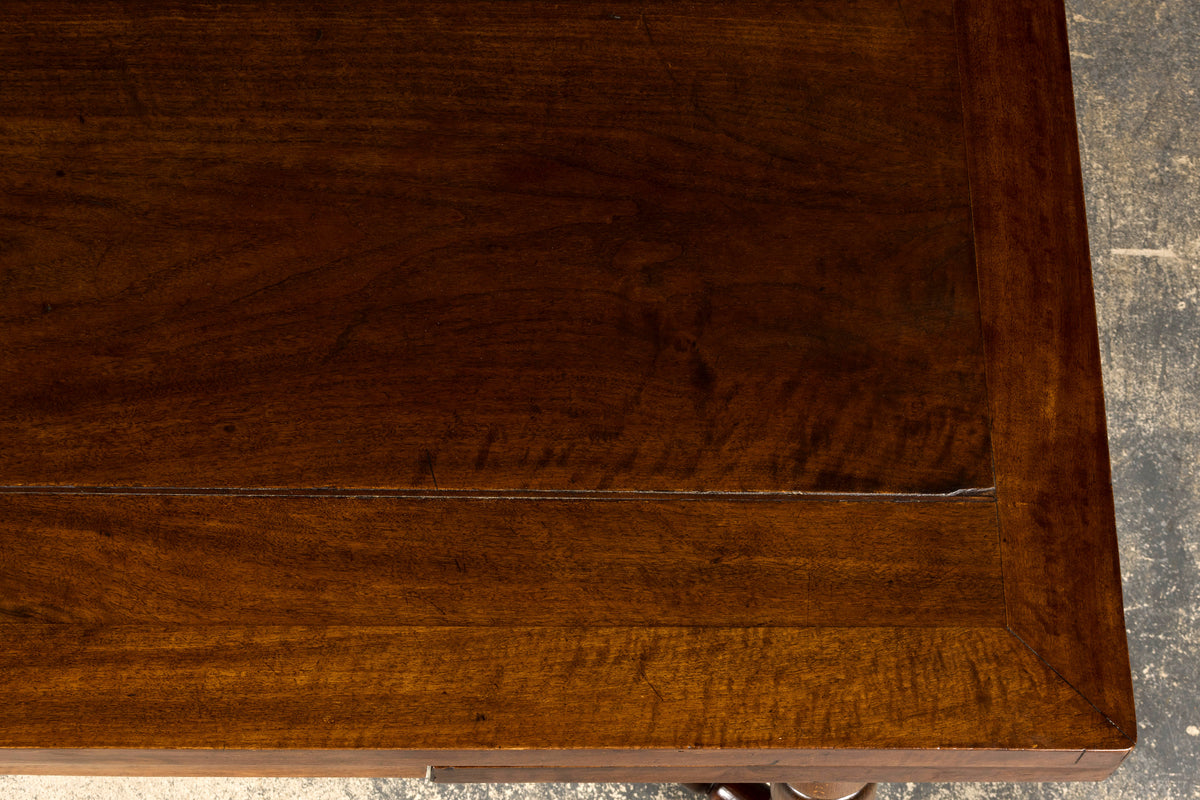 Late 19th Century English Jacobean Style Walnut Extendable Dining Table