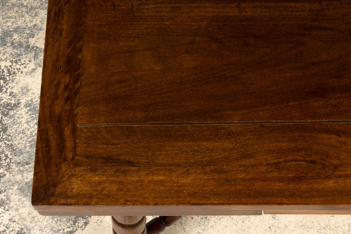 Late 19th Century English Jacobean Style Walnut Extendable Dining Table