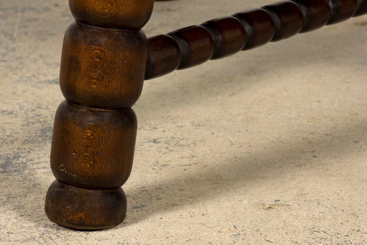 Late 19th Century English Jacobean Style Walnut Extendable Dining Table