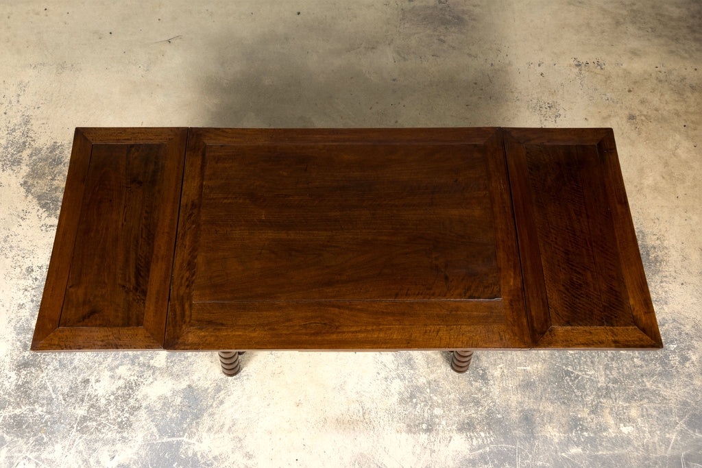Late 19th Century English Jacobean Style Walnut Extendable Dining Table