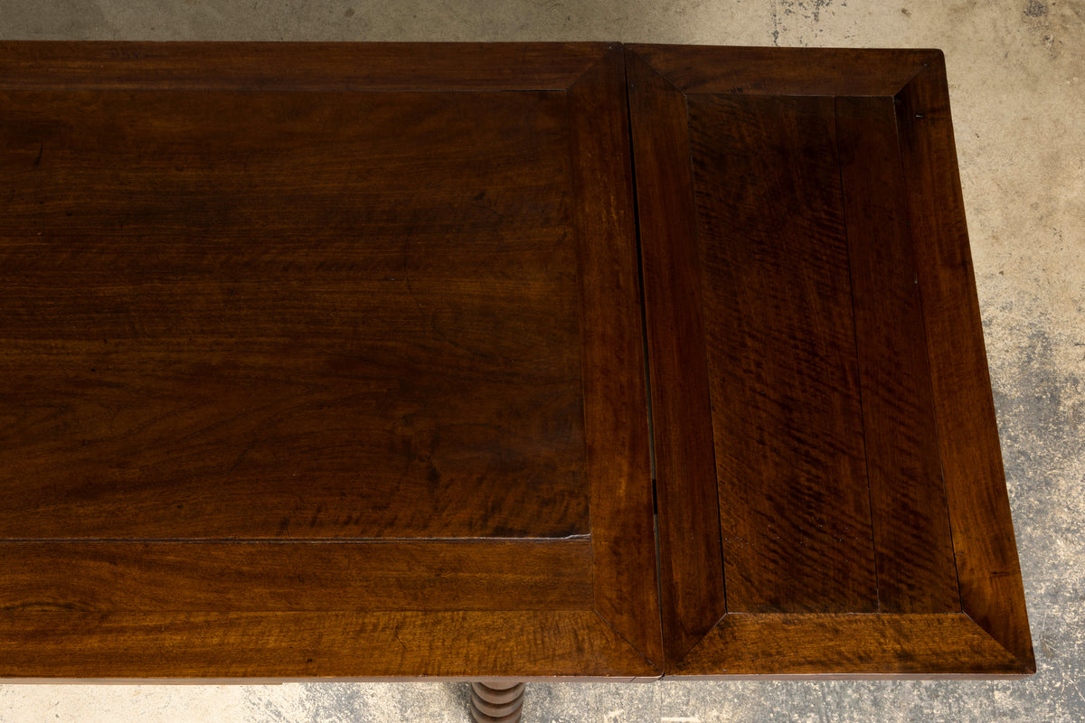 Late 19th Century English Jacobean Style Walnut Extendable Dining Table