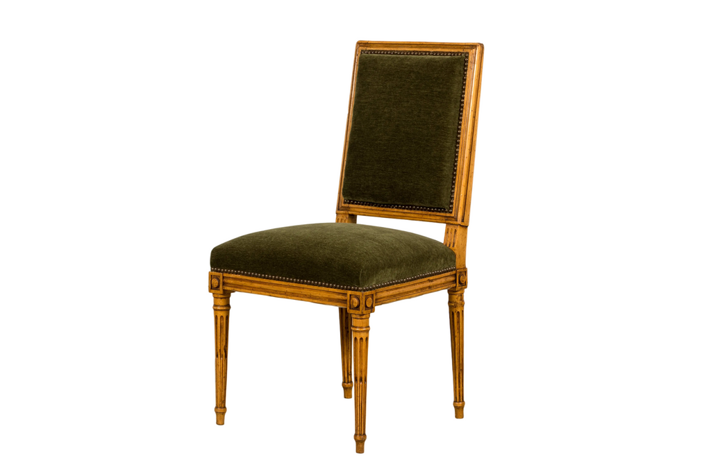 Late 19th Century French Louis XVI Fruitwood Dining Chairs, Set of 10