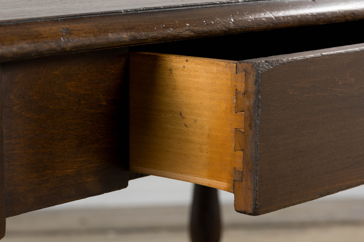 Antique Country French Provincial Maple Writing Table