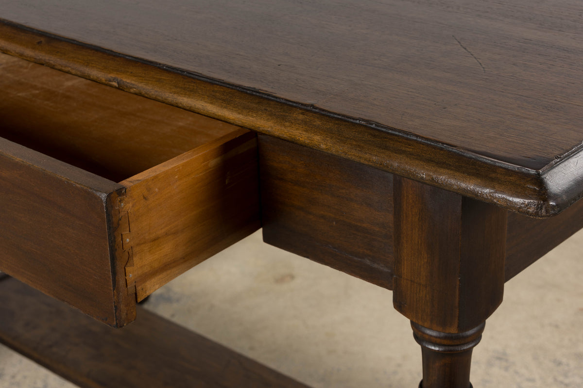 Antique Country French Provincial Maple Writing Table