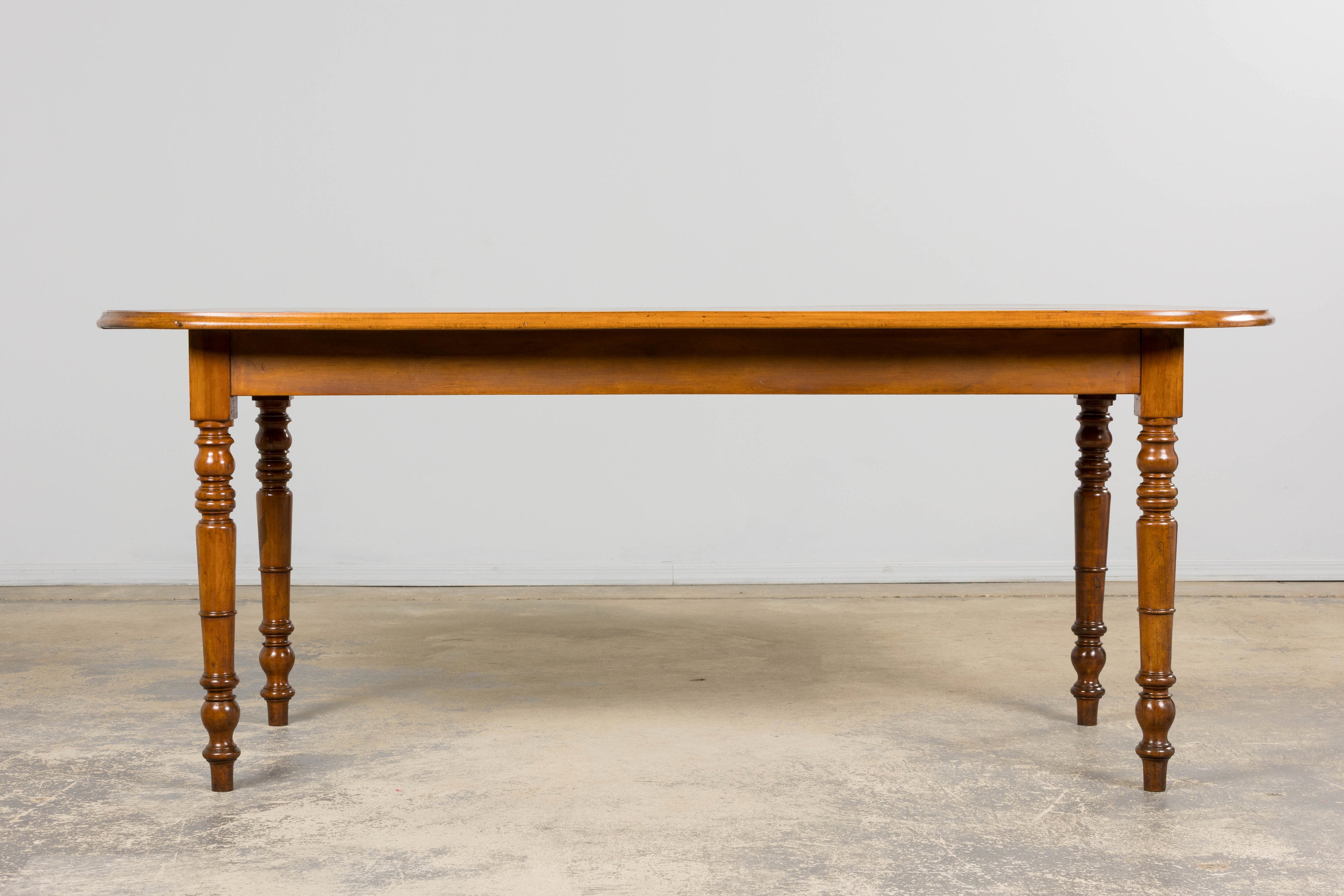 Antique French Provincial Fruitwood Farmhouse Dining Table