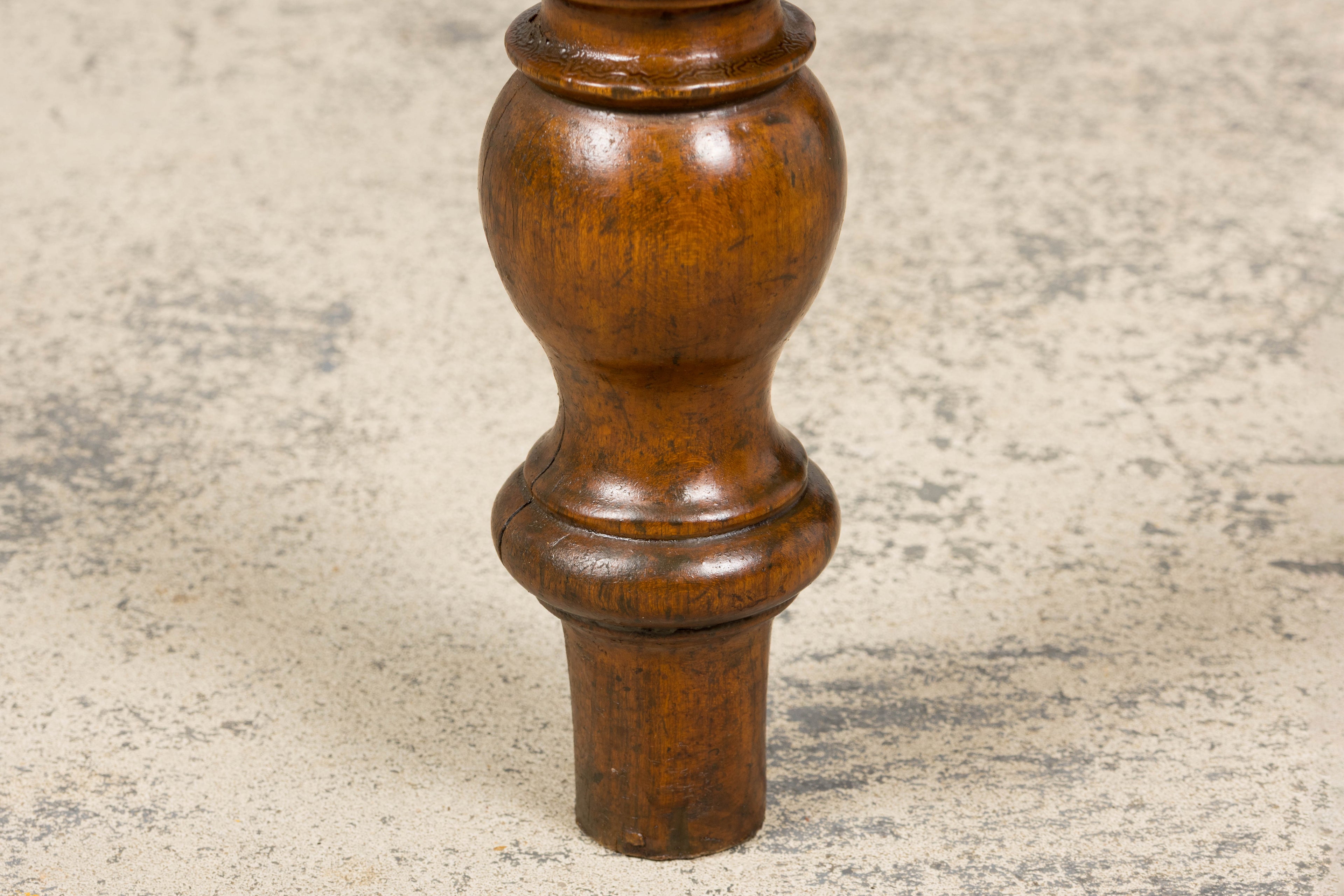 Antique French Provincial Fruitwood Farmhouse Dining Table