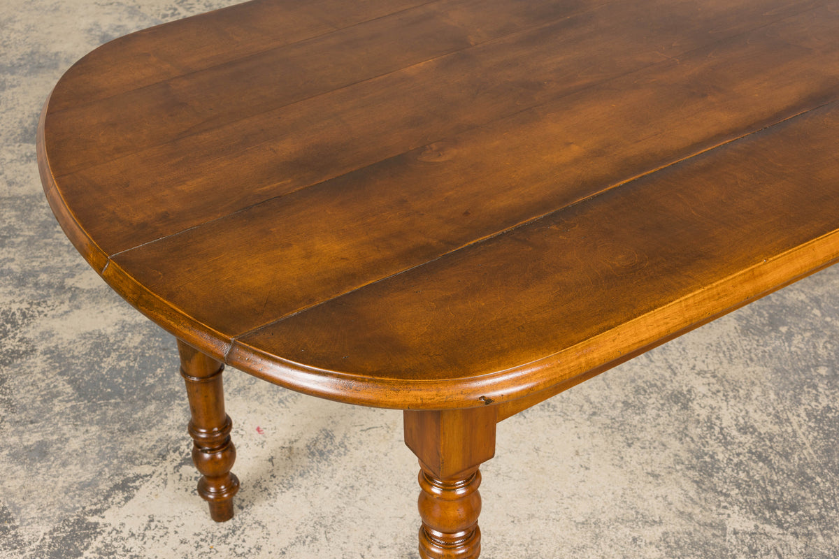 Antique French Provincial Fruitwood Farmhouse Dining Table