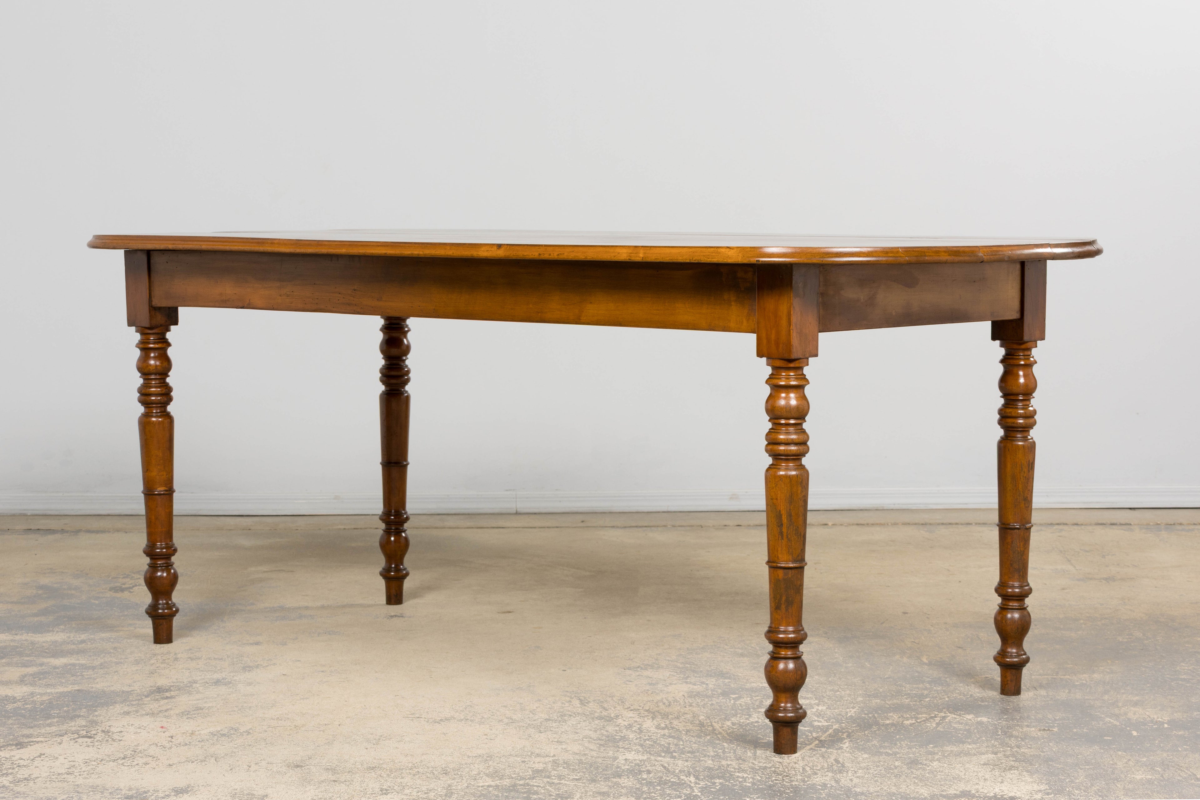 Antique French Provincial Fruitwood Farmhouse Dining Table