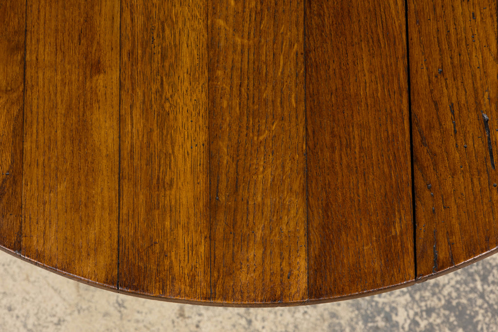 ON HOLD Antique Country French Farmhouse Oval Oak Vendange Wine Tasting Table