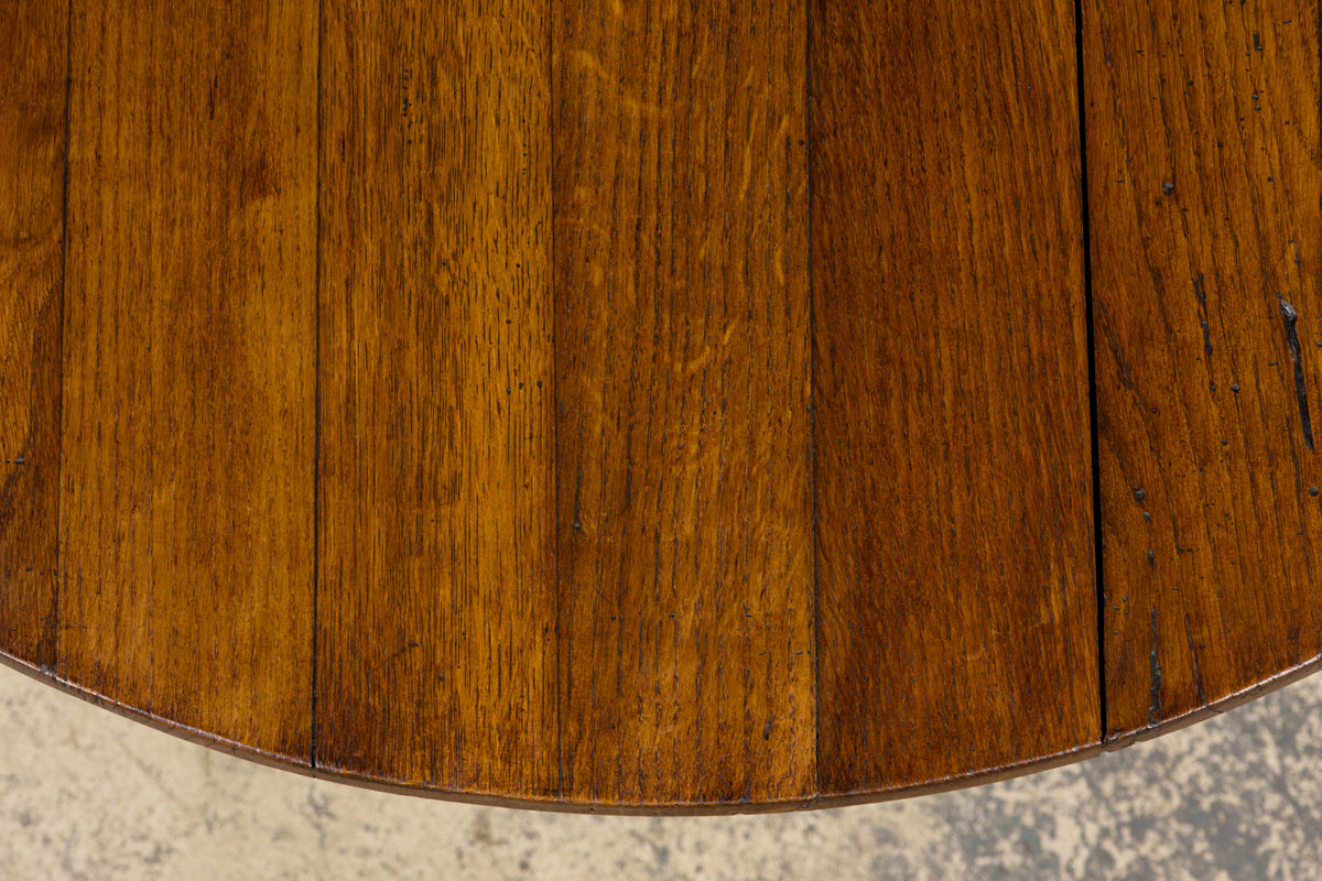 Antique Country French Farmhouse Oval Oak Vendange Wine Tasting Table