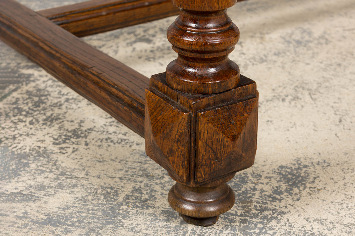 Late 19th Century French Louis XIII Style Oak Writing Table