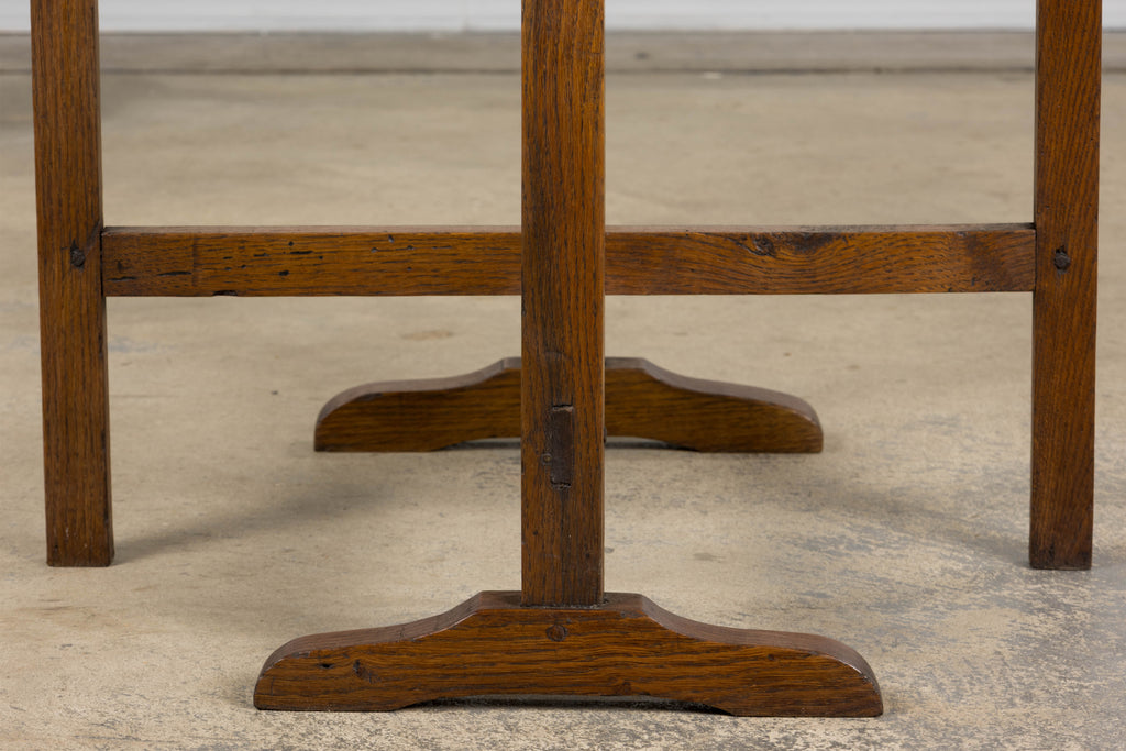 ON HOLD Antique Country French Farmhouse Oval Oak Vendange Wine Tasting Table