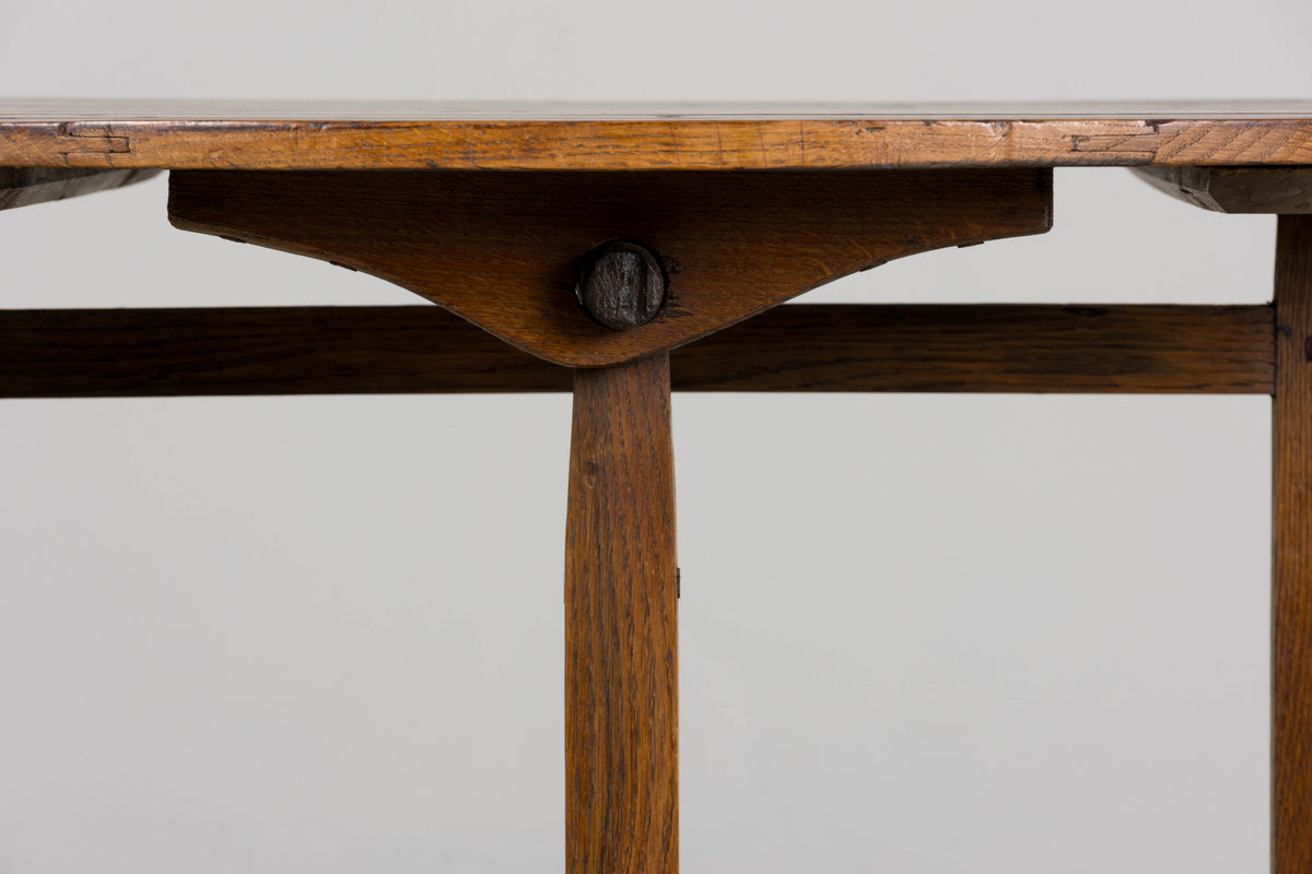 Antique Country French Farmhouse Oval Oak Vendange Wine Tasting Table