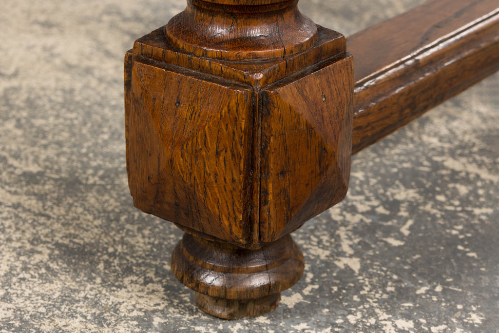 Late 19th Century French Louis XIII Style Oak Writing Table