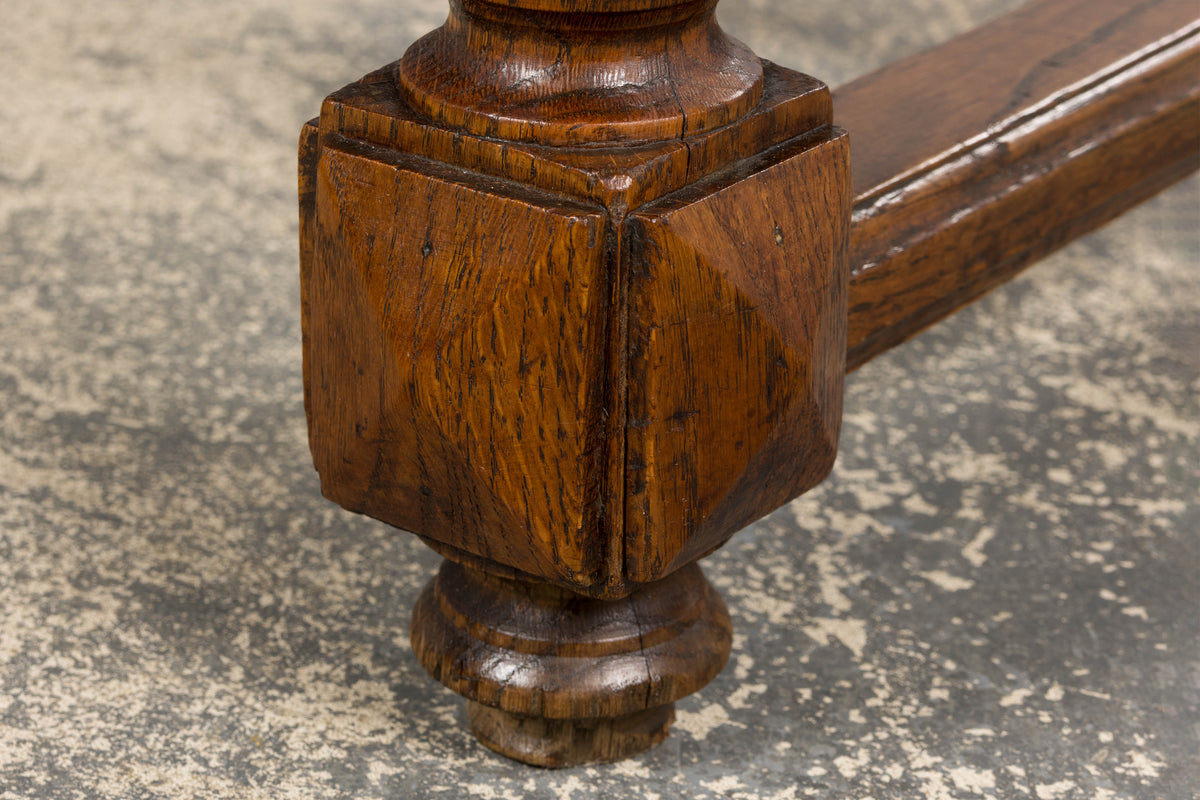 Late 19th Century French Louis XIII Style Oak Writing Table