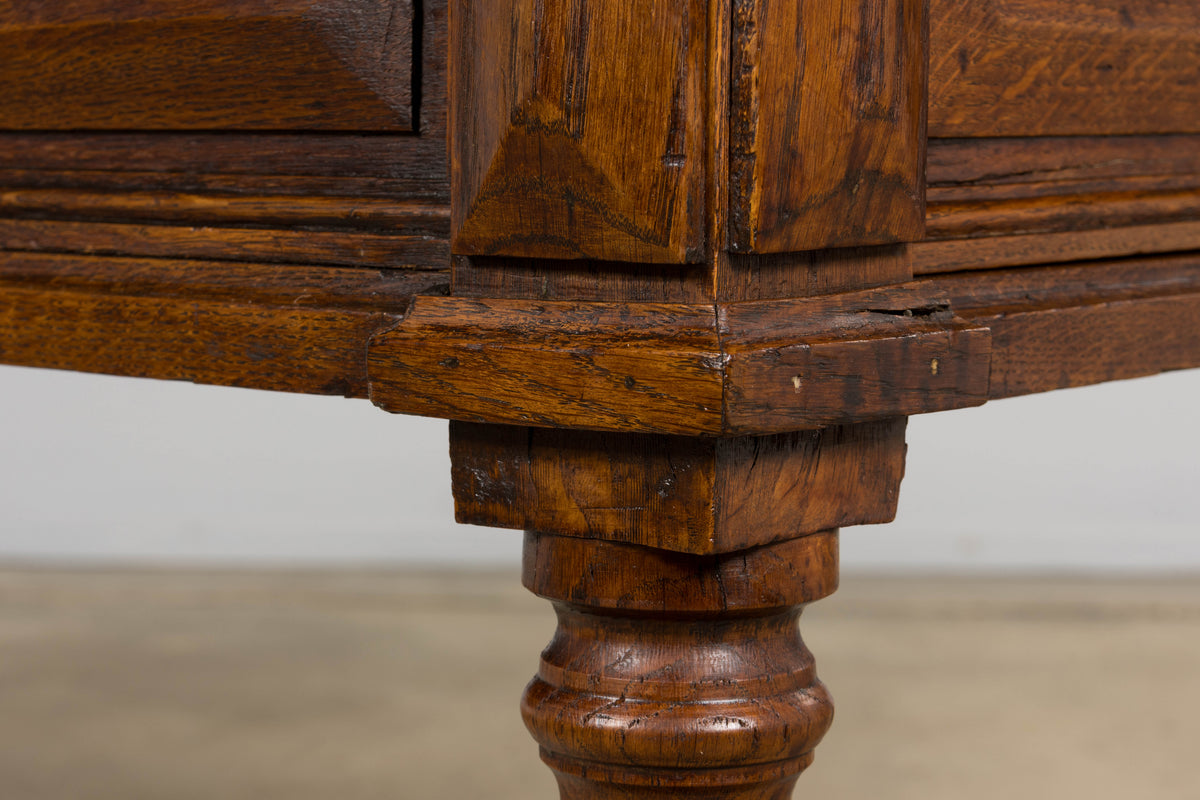 Late 19th Century French Louis XIII Style Oak Writing Table