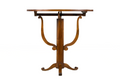 Antique French Louis Philippe Oval Walnut Vendange Wine Tasting Side Table