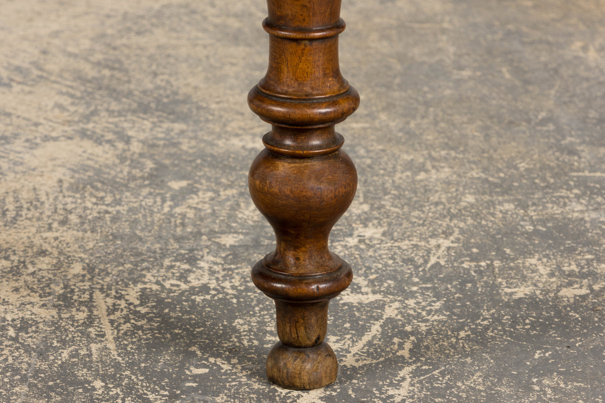 19th Century Country French Louis Philippe Style Walnut Writing Desk