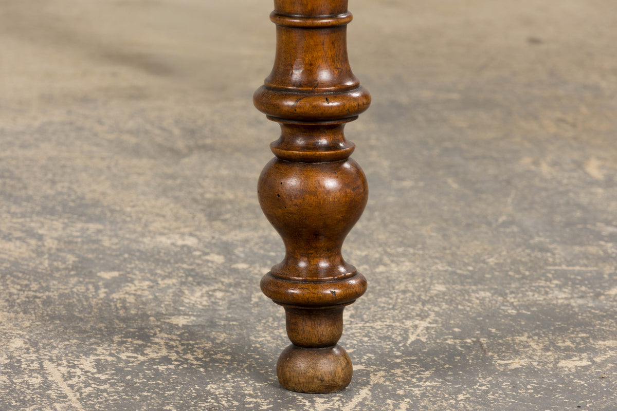 19th Century Country French Louis Philippe Style Walnut Writing Desk