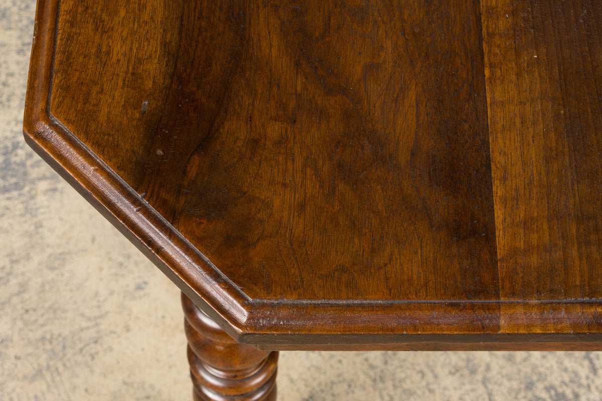 19th Century Country French Louis Philippe Style Walnut Writing Desk